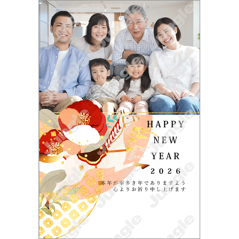 KADOKAWA 午年賀(フォト/和風)006 [画像コンテンツ]