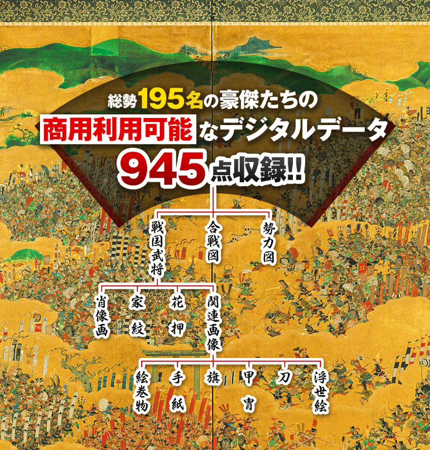 商用利用可能なデジタルデータ　945点収録