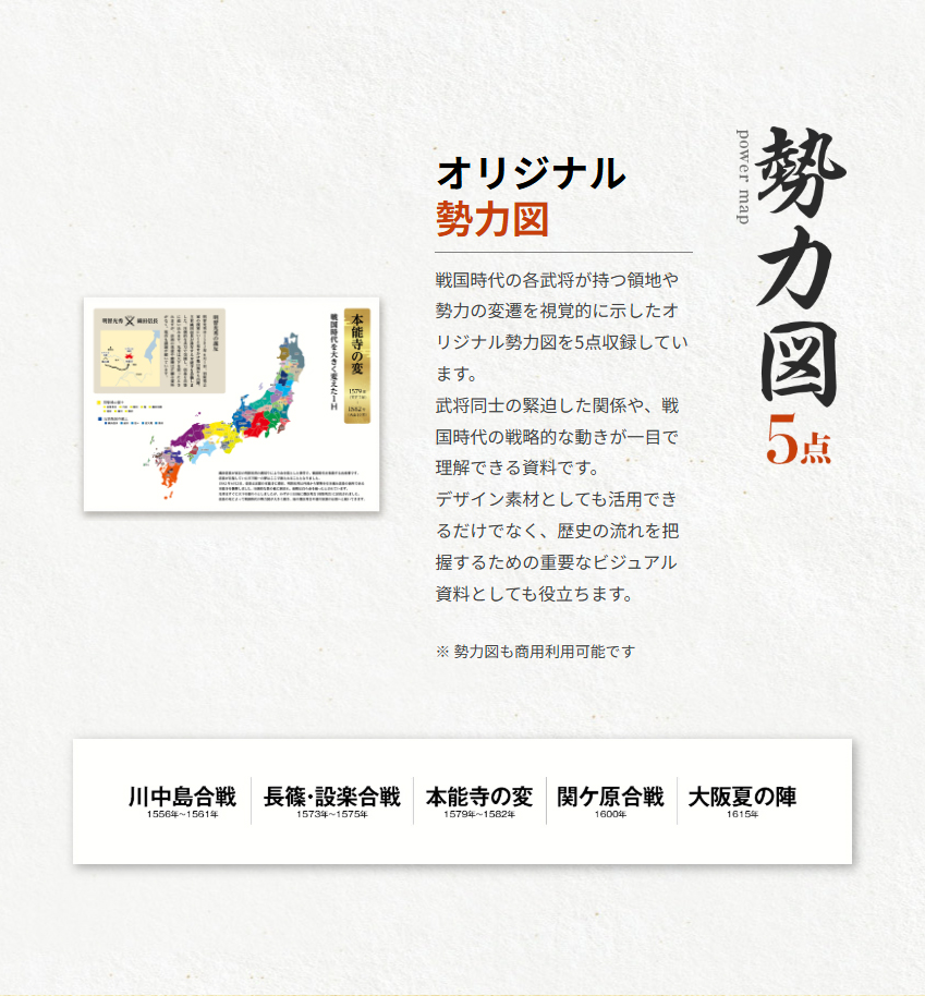 勢力図　5点